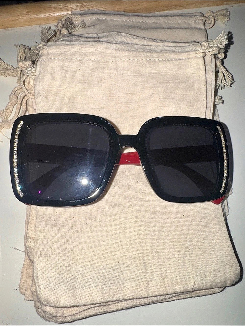 Black & Red Sunglasses Like New